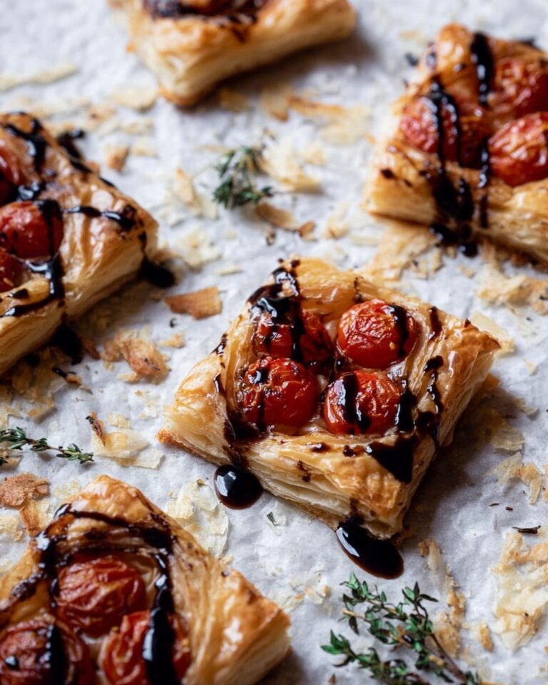 Roasted Tomato Puff Pastry Appetizer Recipe