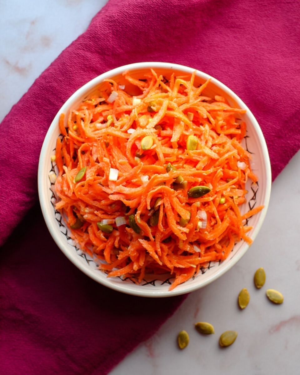 Shredded Carrot Salad with Pumpkin Seeds Recipe - Recipe Image