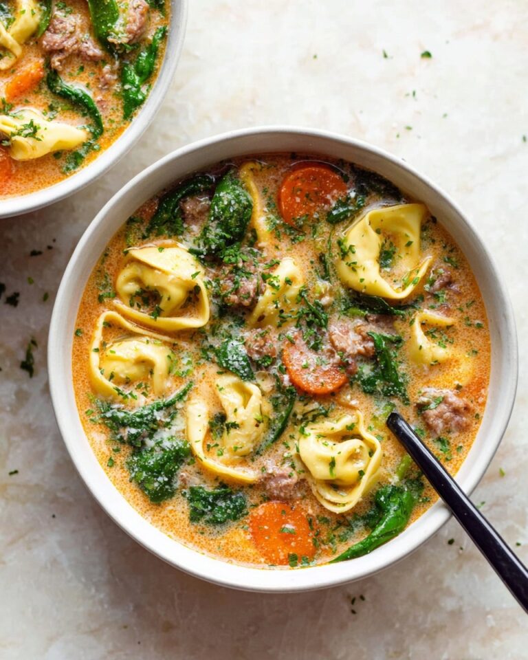 Crockpot Tortellini Soup with Sausage Recipe