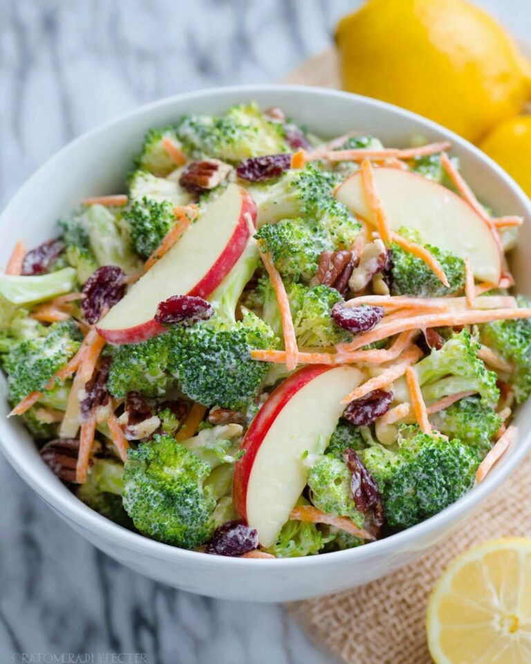 Broccoli Salad with Creamy Lemon Dressing Recipe
