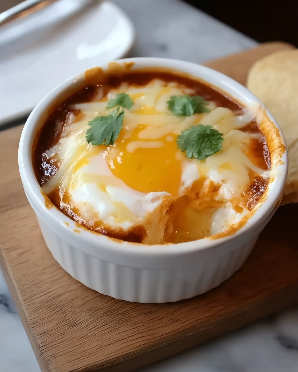 Flavor-Packed Enchilada Baked Eggs – The Ultimate One-Pan Brunch Idea Recipe - Recipe Image