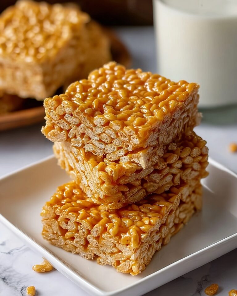 Rich Brown Butter Dulce de Leche Rice Krispie Treats Recipe