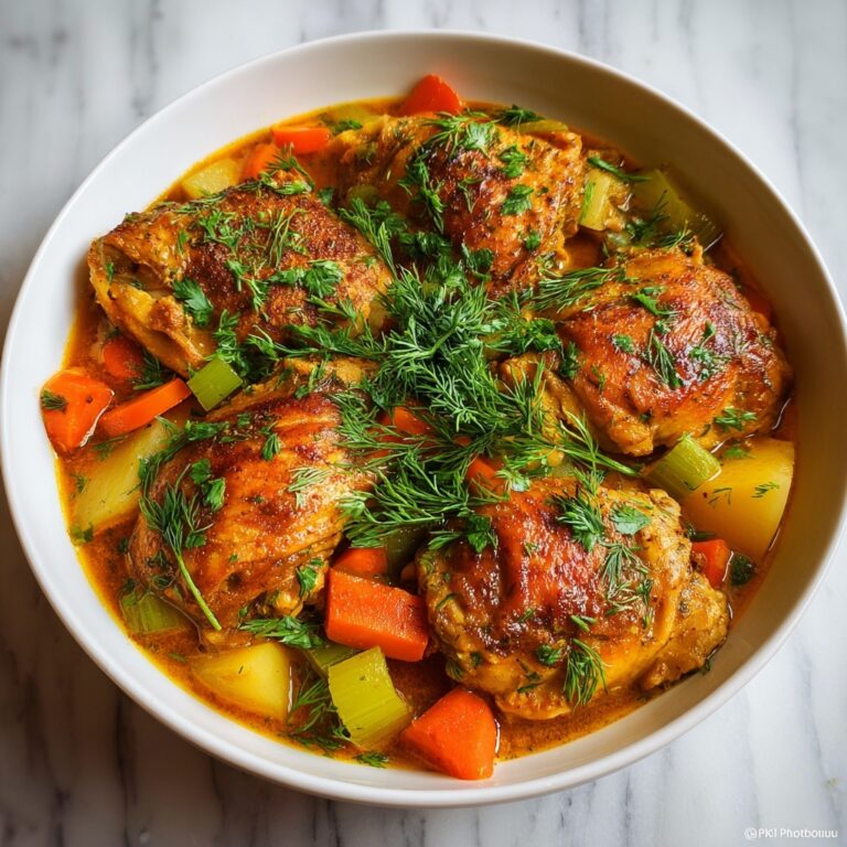 Creamy Chicken Paprikash with Dill and Cucumber Salad Recipe