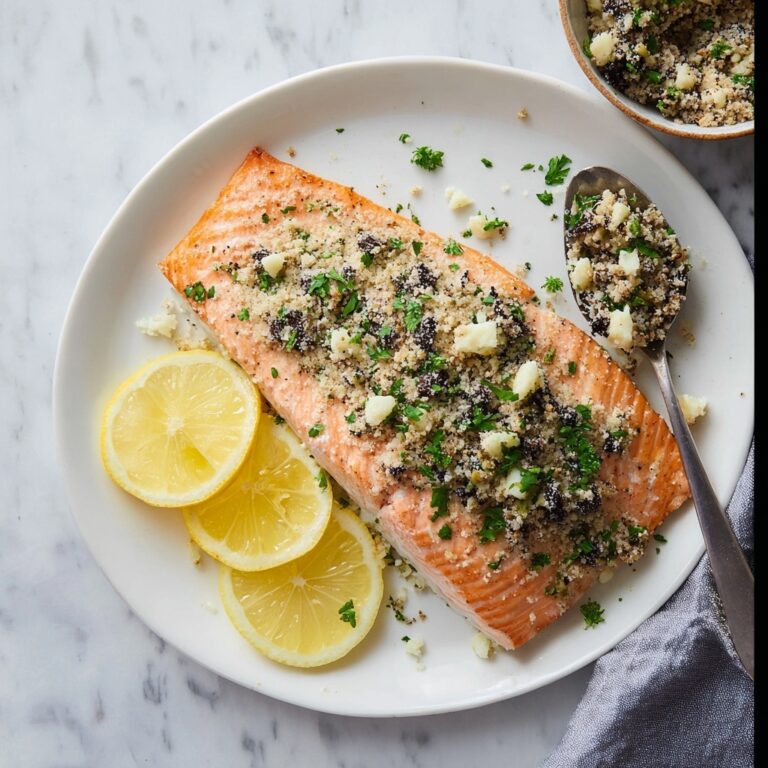 Salmon with Olive Tapenade and Feta Recipe