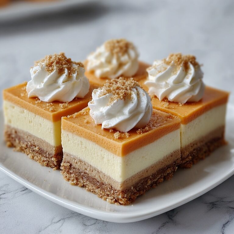 No Bake Pumpkin Cheesecake Bars Recipe