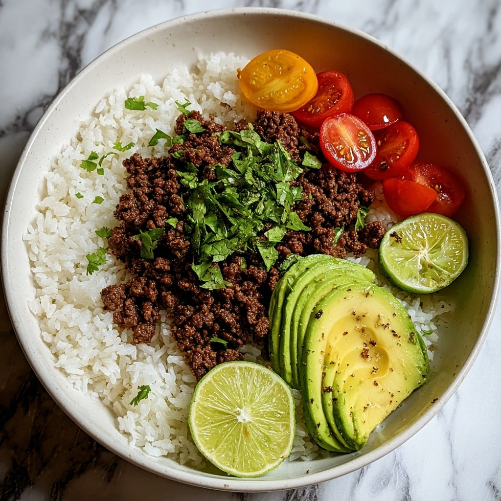 Ground Beef Hot Honey Bowl Recipe - Recipe Image