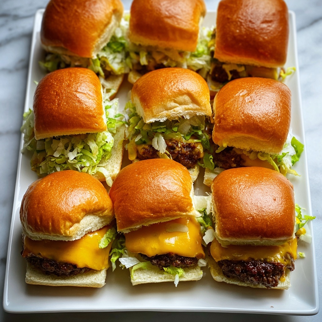 Sheetpan Burger Sliders Recipe - Recipe Image