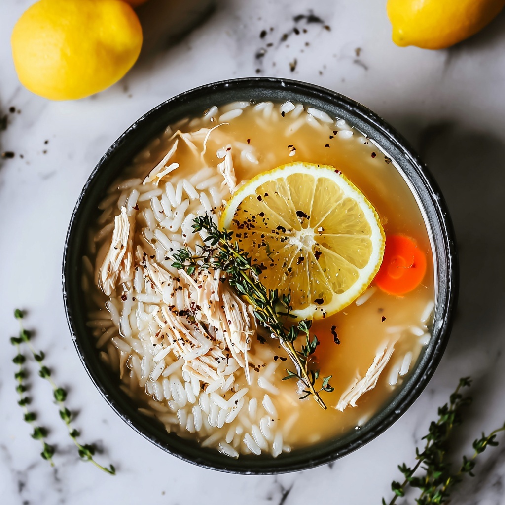 Mediterranean Lemon Chicken Soup Recipe - Recipe Image