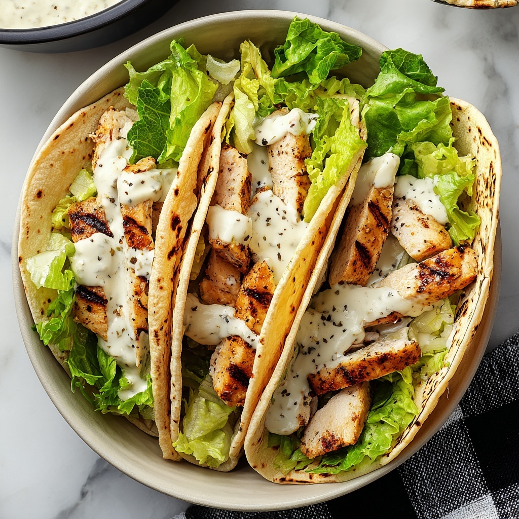 Speedy Smash Chicken Caesar Tacos Recipe - Recipe Image