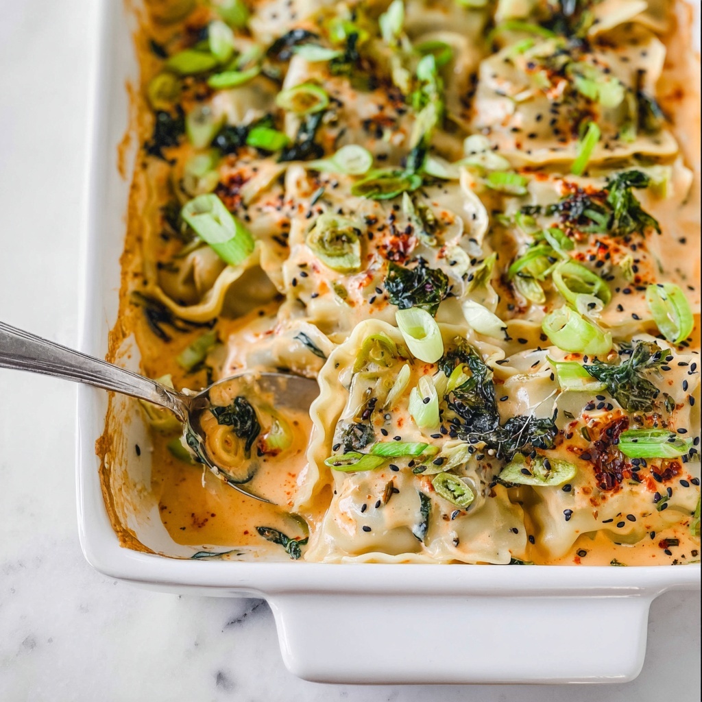 Creamy Coconut Curry Shrimp Dumpling Bake Recipe - Recipe Image