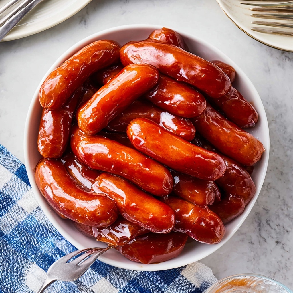 Crockpot Little Smokies with Barbecue Sauce and Grape Jelly Recipe - Recipe Image