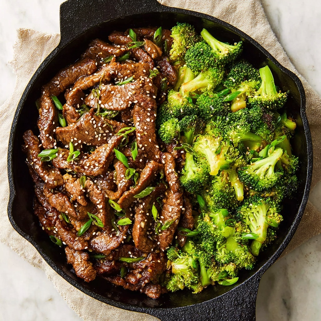 One Pot Mongolian Beef and Broccoli Recipe - Recipe Image