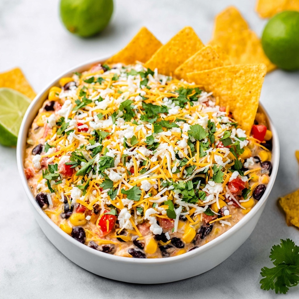 Black Bean Corn Mexican Fiesta Dip Recipe - Recipe Image