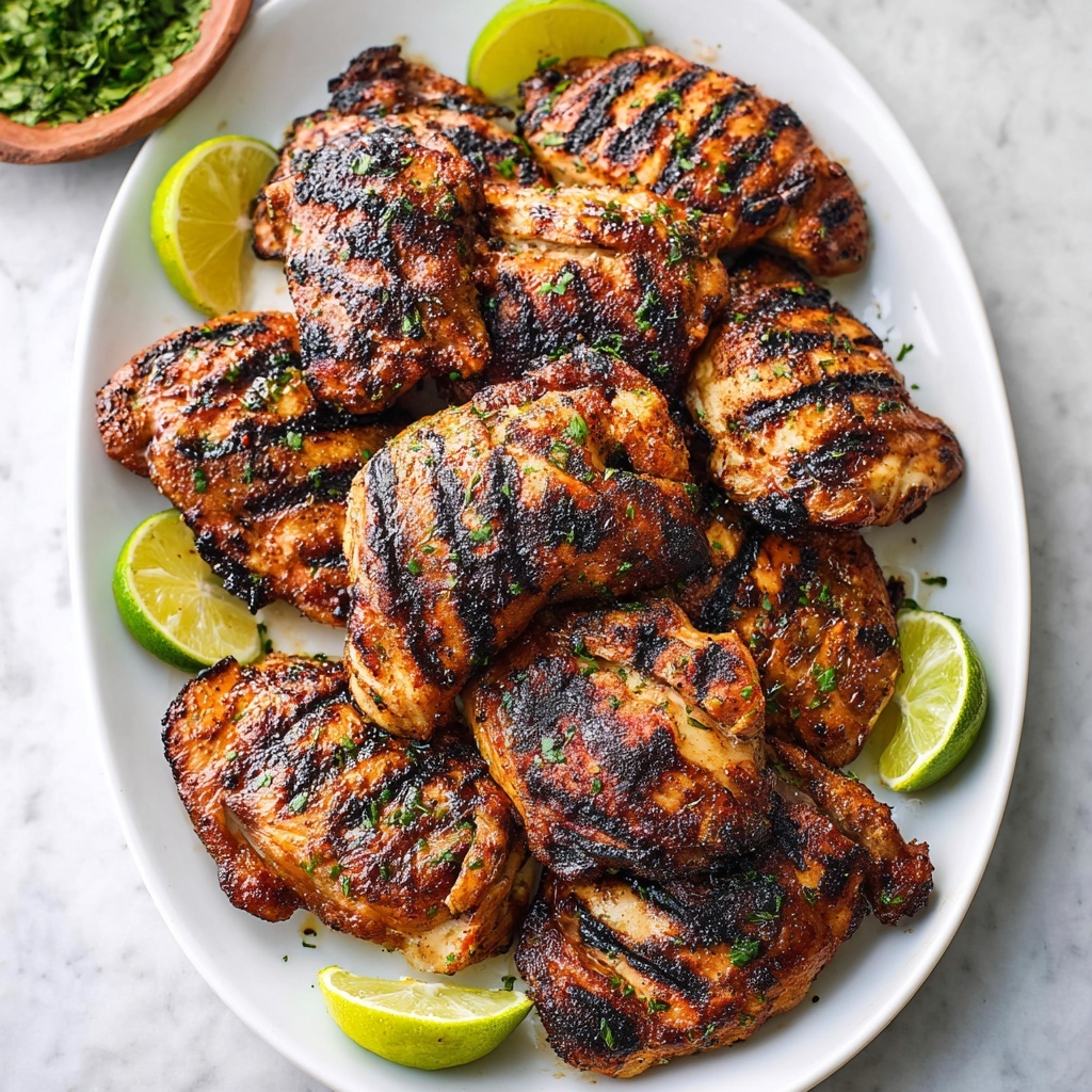 Grilled Chicken Thighs with Spice Mix and Lime Recipe - Recipe Image
