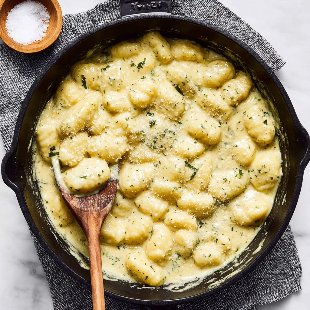 Creamy Pesto Gnocchi with Parmesan Recipe - Recipe Image