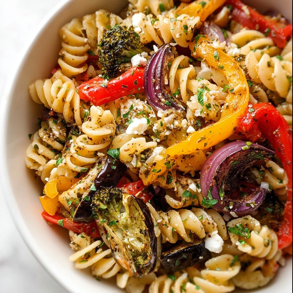 Marinated Vegetarian Pasta Salad Recipe - Recipe Image