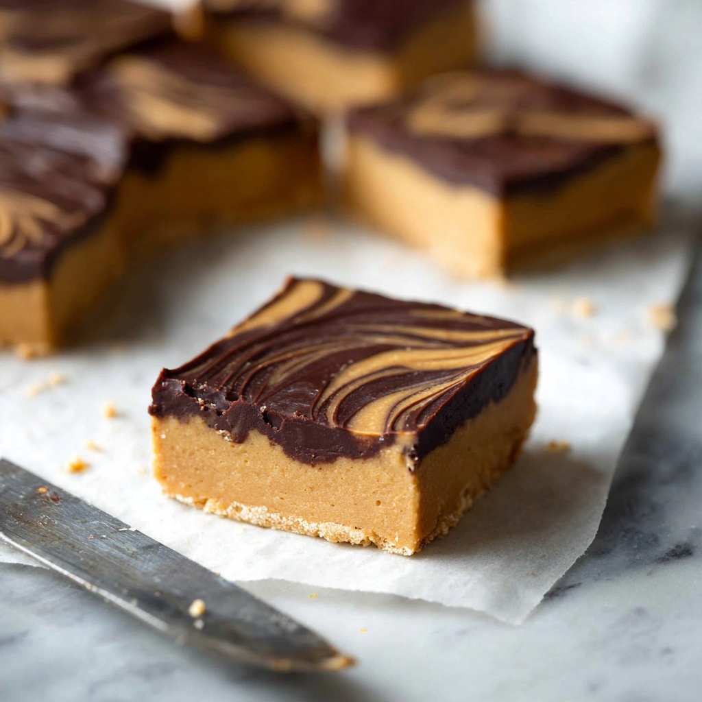 No-Bake Chocolate Peanut Butter Bars Recipe - Recipe Image