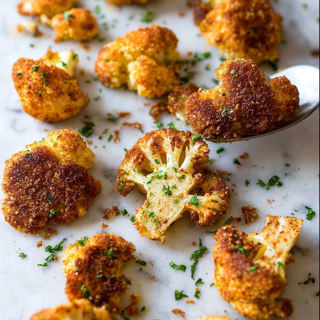 Roasted Parmesan Crusted Cauliflower Recipe - Recipe Image
