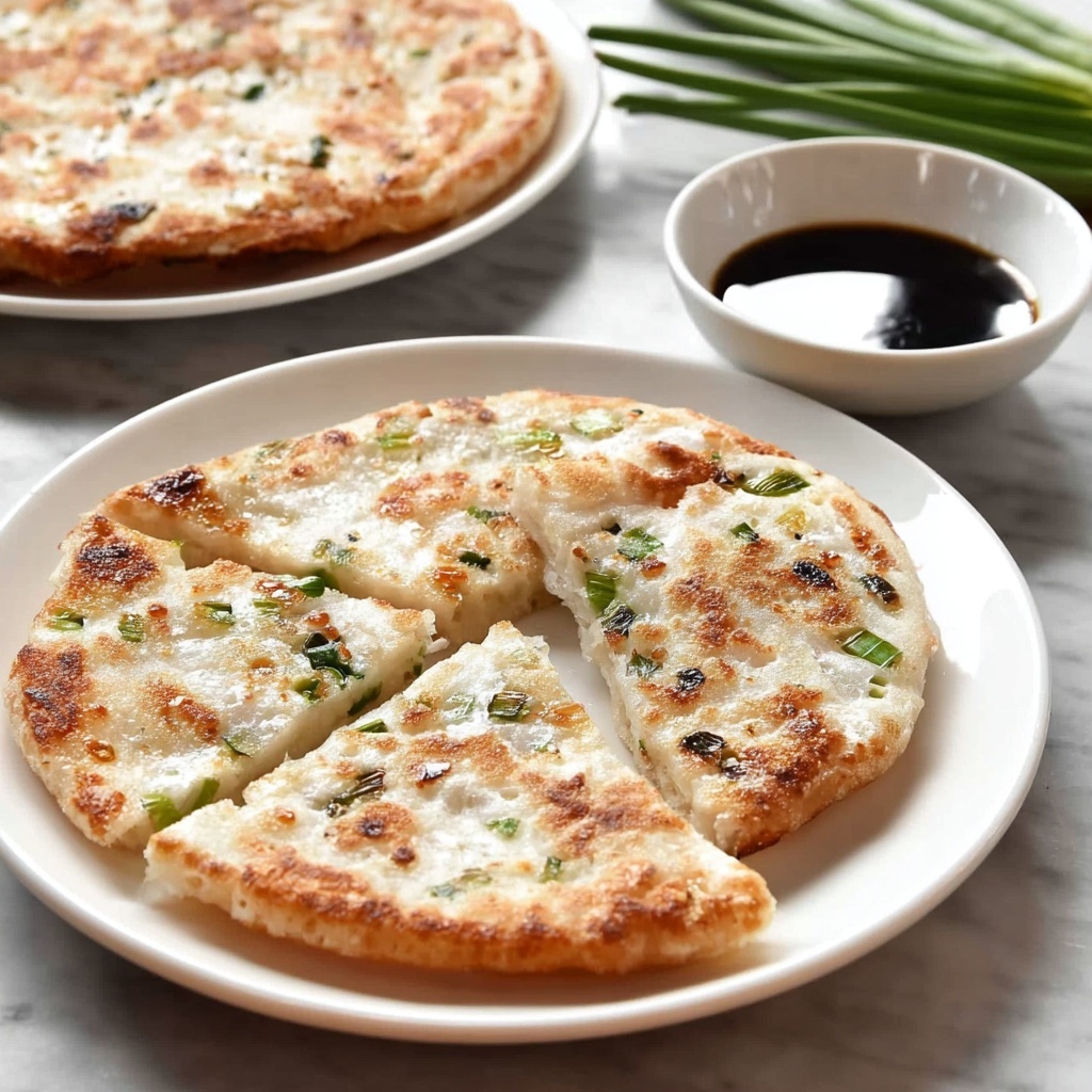 Scallion Shallot Pancakes with Soy Vinegar Dipping Sauce Recipe - Recipe Image