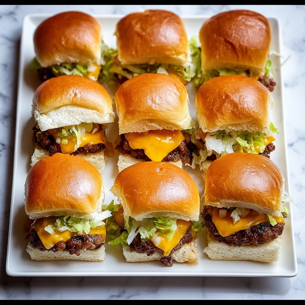 Sheetpan Burger Sliders Recipe - Recipe Image