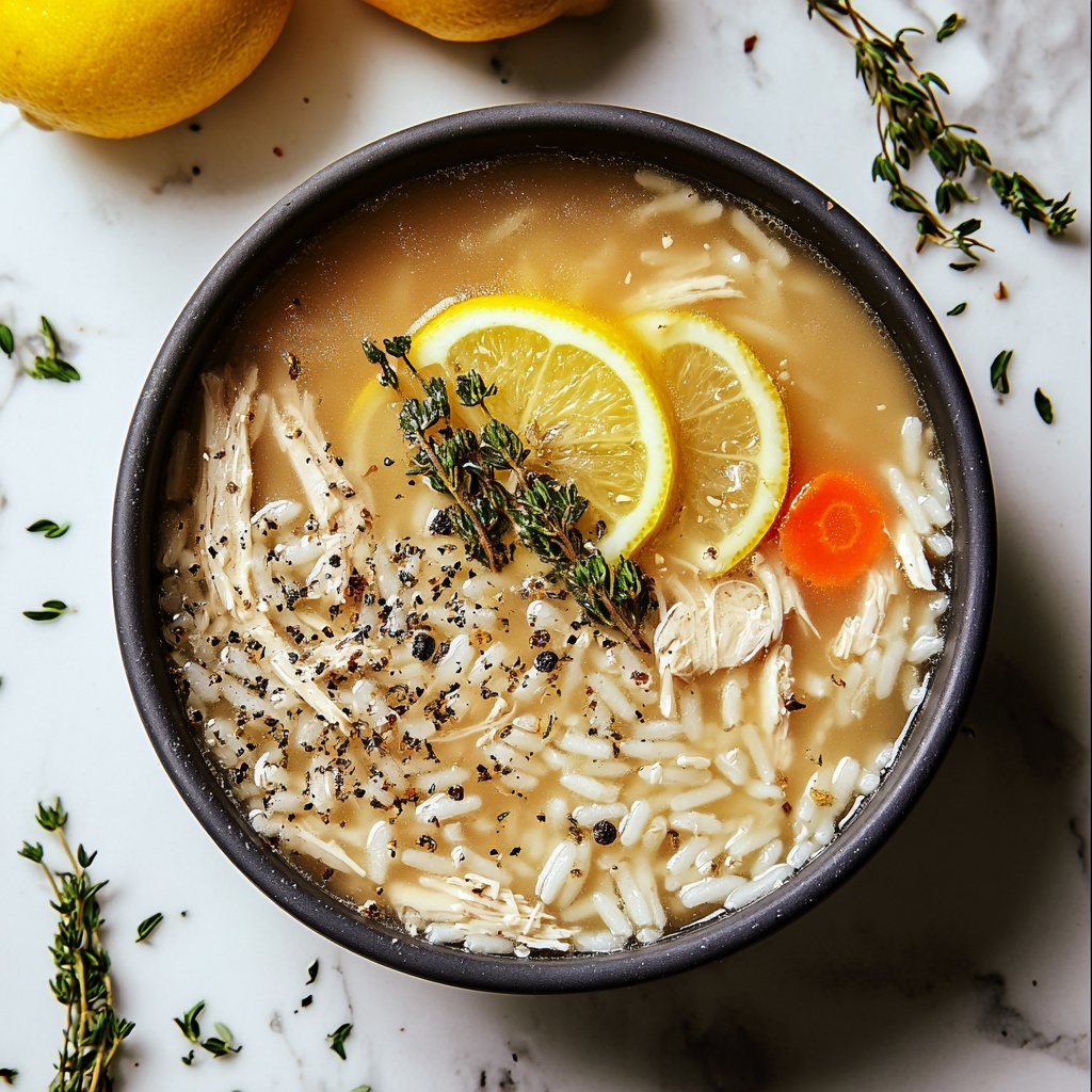 Mediterranean Lemon Chicken Soup Recipe - Recipe Image