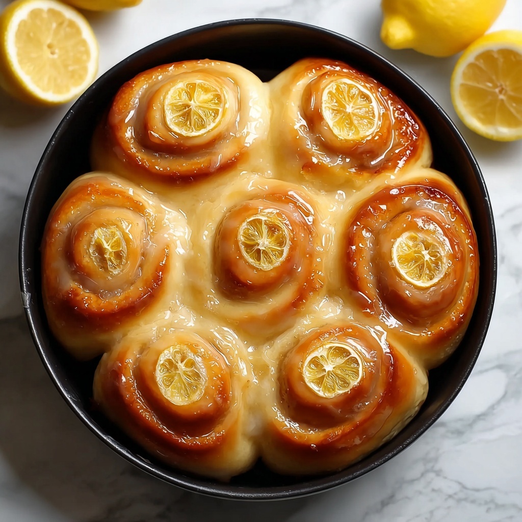 Lemon Sweet Rolls with Lemon Glaze Recipe - Recipe Image