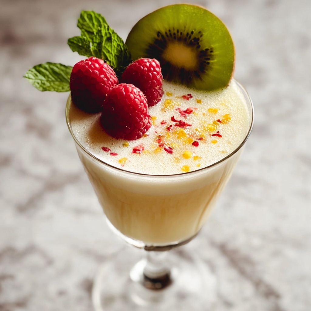 Raspberry Passionfruit Tequila Sour Recipe - Recipe Image