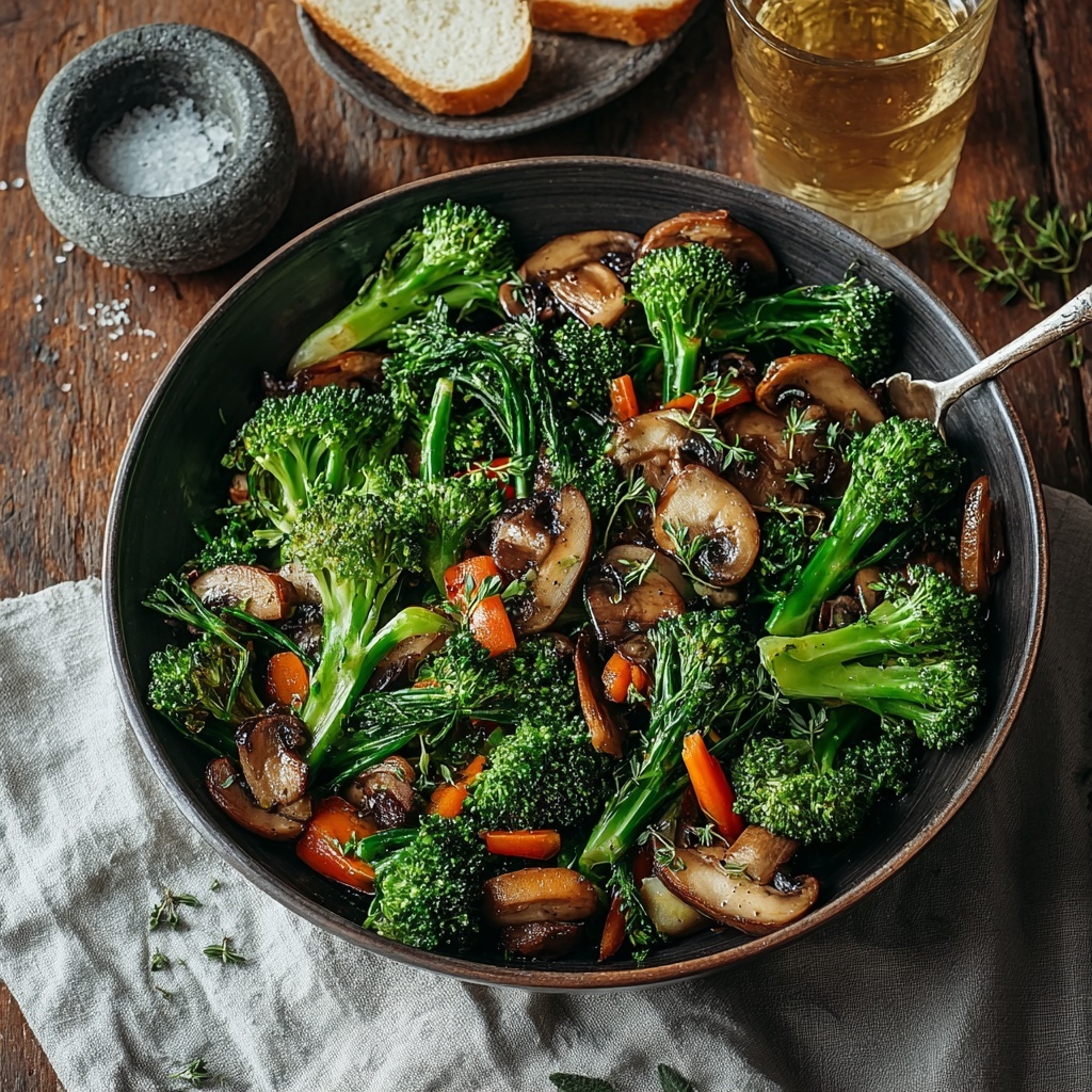 Broccoli and Mushroom Stir Fry Recipe - Recipe Image
