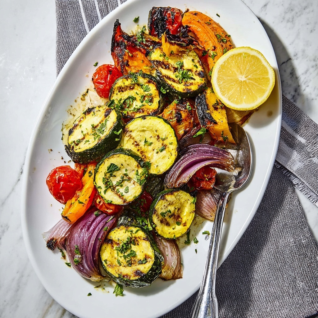 Grilled Vegetable Skewers with Lemon and Herbs Recipe - Recipe Image