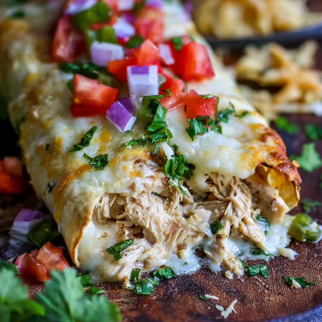 Aunt Shirley's Creamy Chicken Enchiladas Recipe - Recipe Image