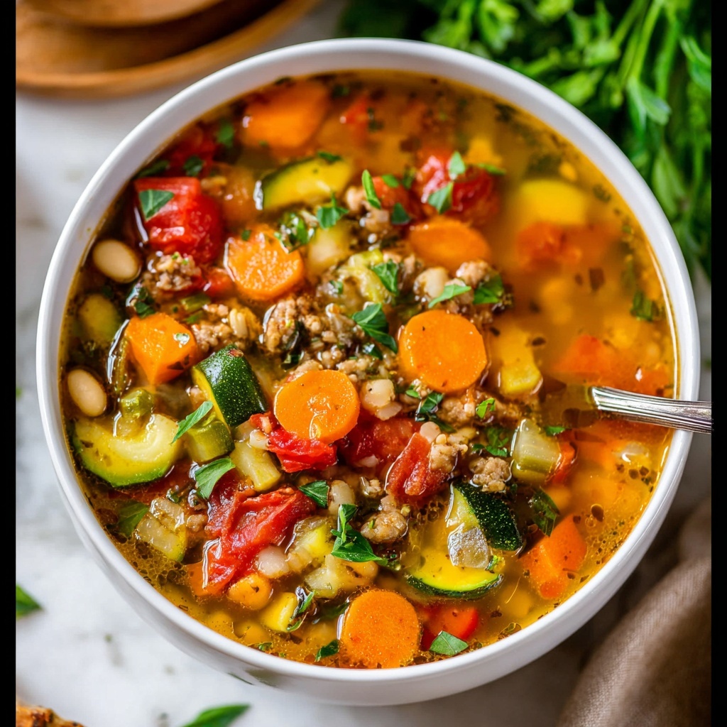 Turkey Vegetable Soup Recipe - Recipe Image
