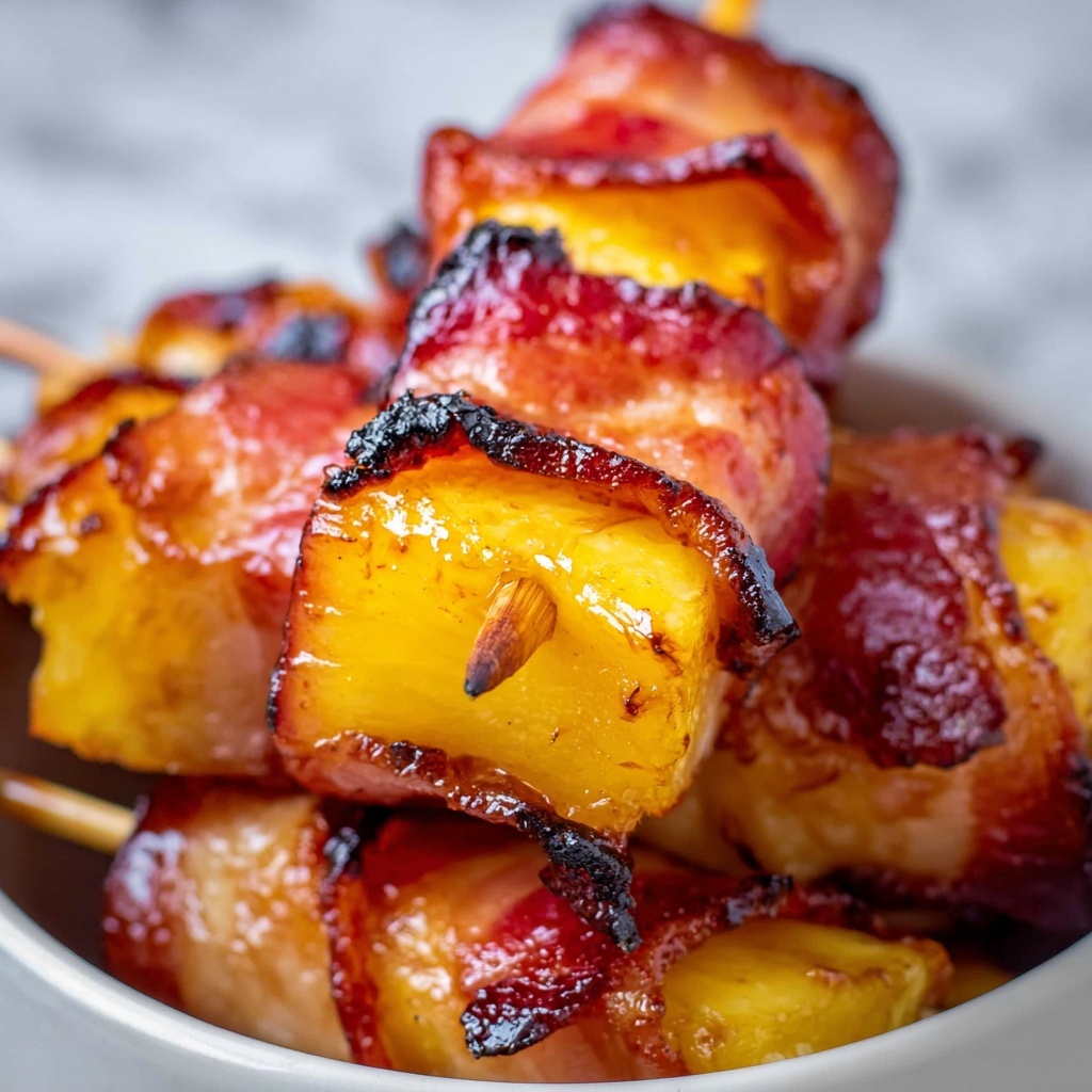 Bacon-Wrapped Pineapple with Honey Chipotle Glaze Recipe - Recipe Image