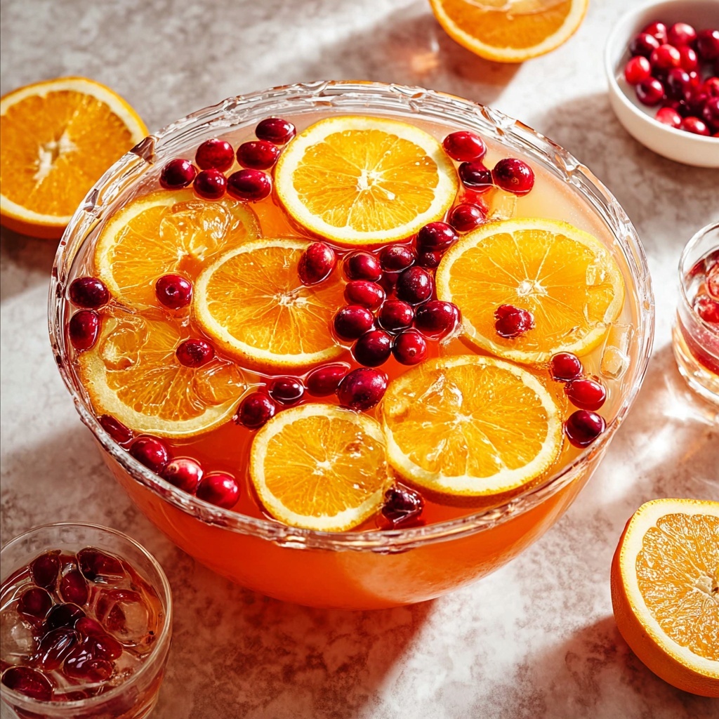 Holiday Cranberry-Orange Sparkling Punch Recipe - Recipe Image