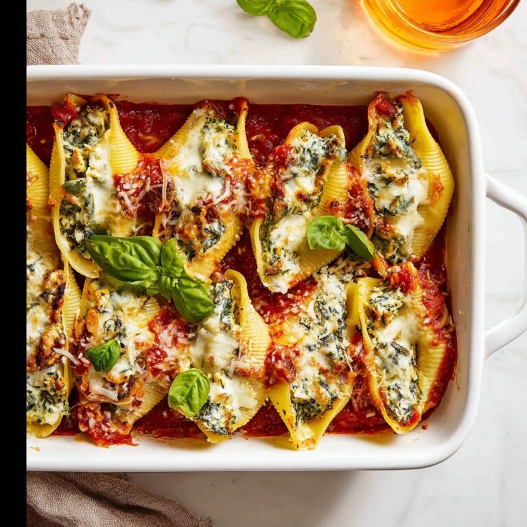 Stuffed Shells with Spinach and Ricotta Cheese Recipe