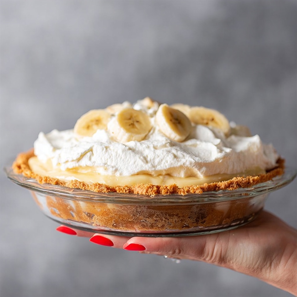 Creamy Banana Pie with Vanilla and Spices Recipe - Recipe Image