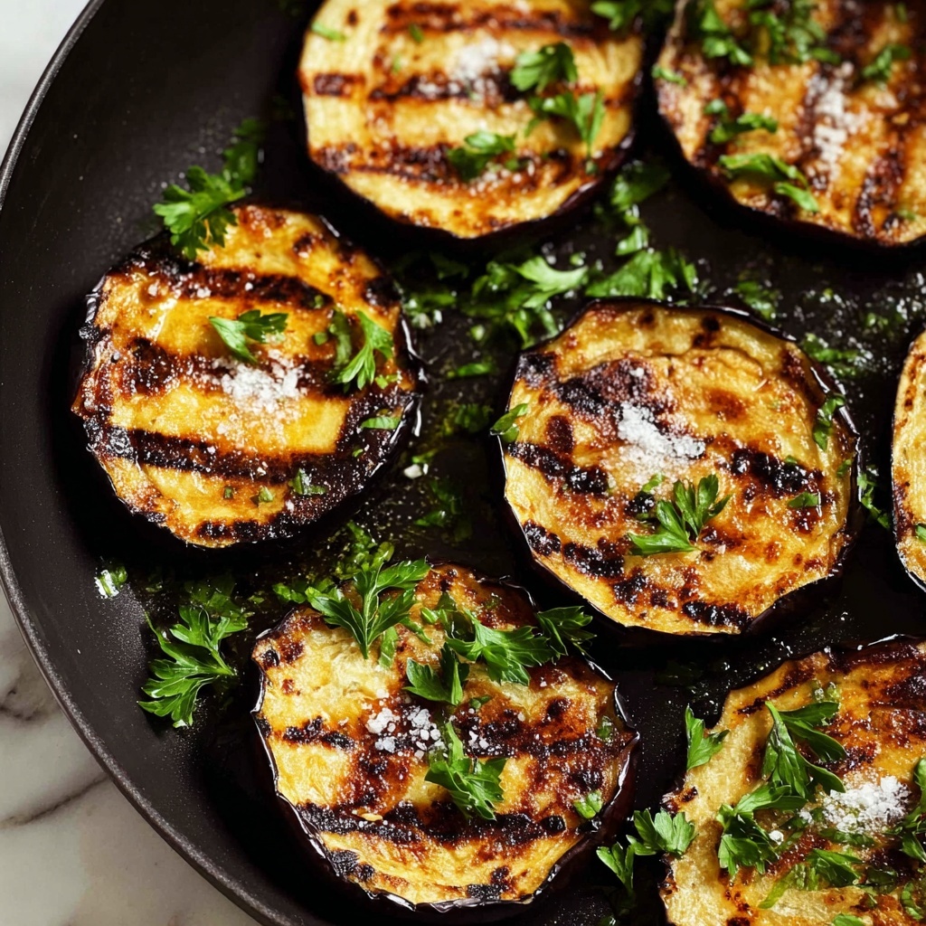 Almost No-Oil Pan Fried Eggplant Recipe - Recipe Image