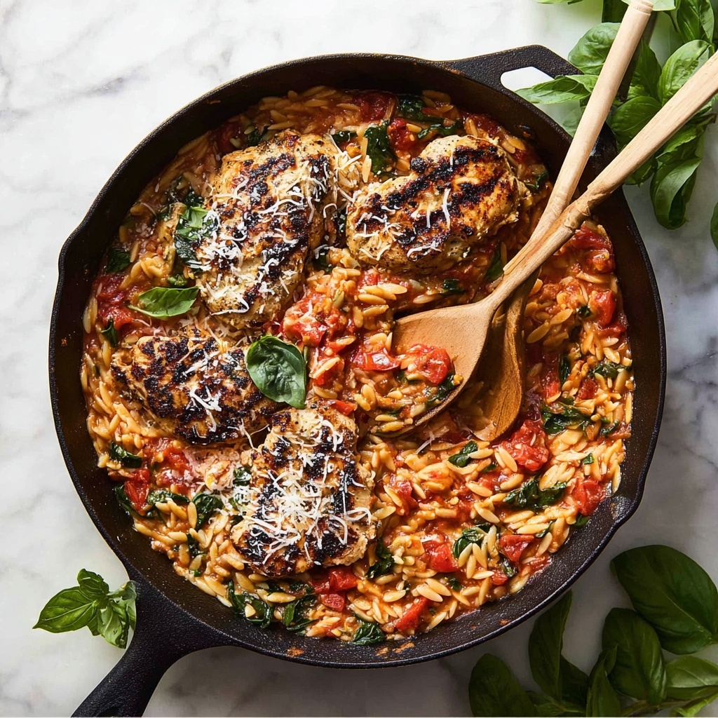 One Pot Italian Chicken & Orzo Recipe - Recipe Image