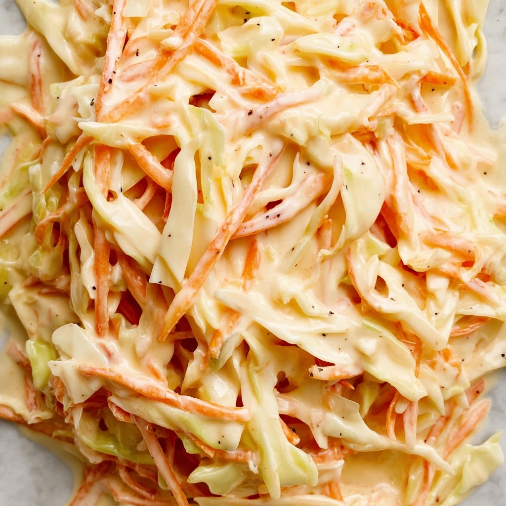 Creamy Coleslaw with Green Cabbage and Carrot Recipe - Recipe Image
