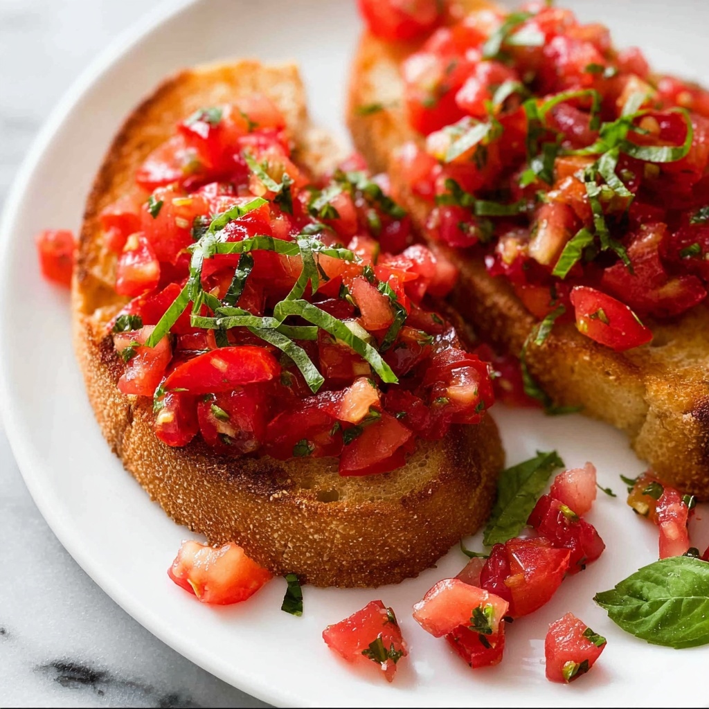 Real Tomato and Basil Bruschetta Recipe - Recipe Image
