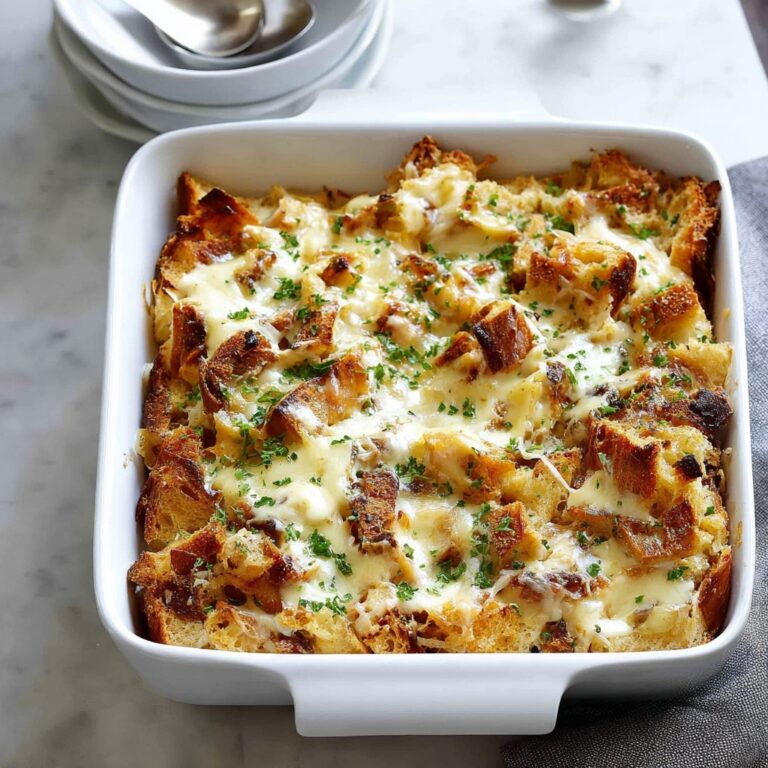 Chicken and Spinach Bread Bake (Strata) Recipe