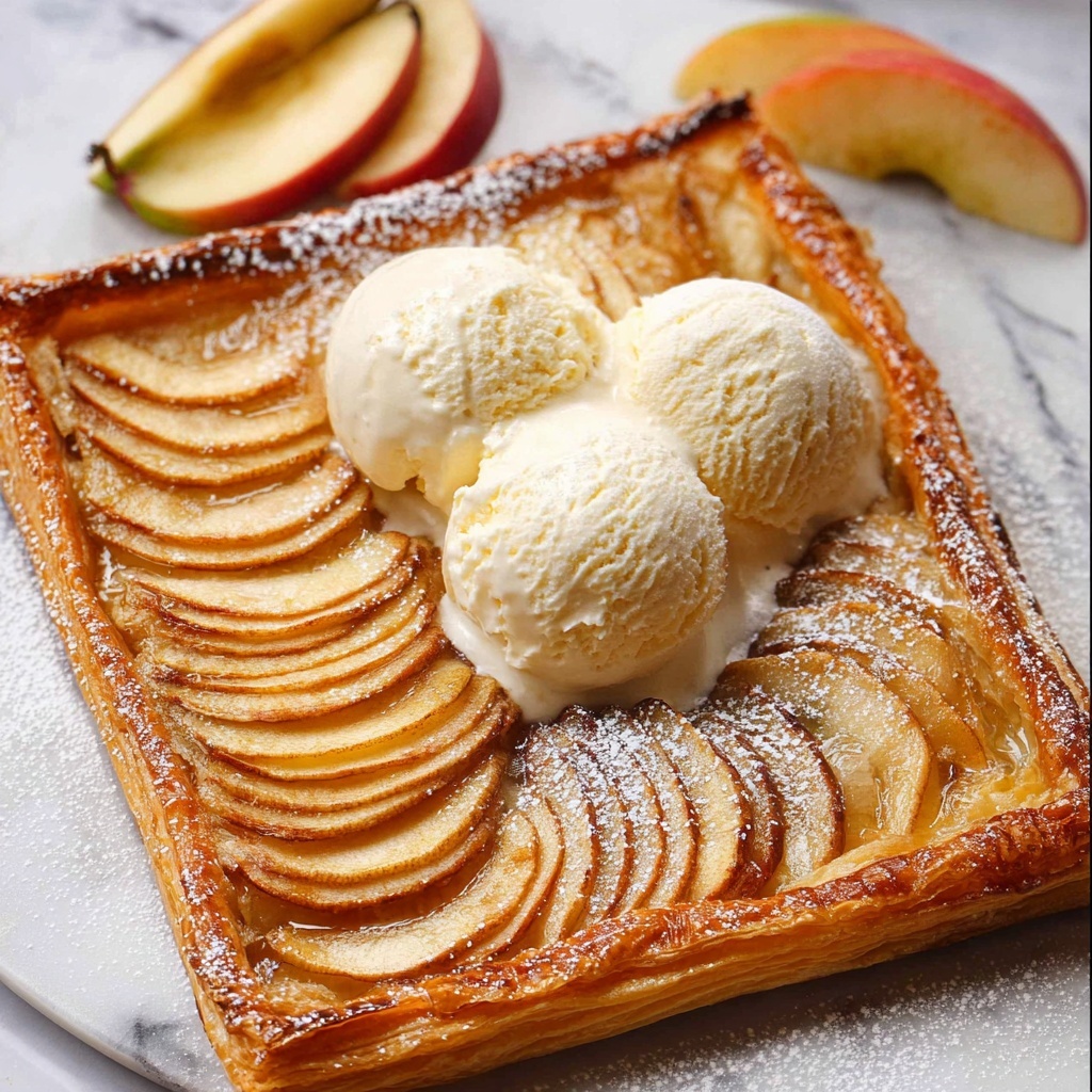 Easy French Apple Tart - Tarte Fine aux Pommes Recipe - Recipe Image