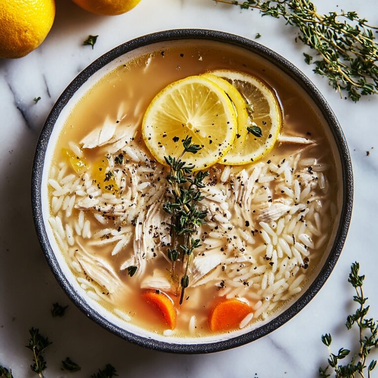 Mediterranean Lemon Chicken Soup Recipe