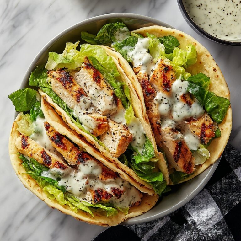 Speedy Smash Chicken Caesar Tacos Recipe