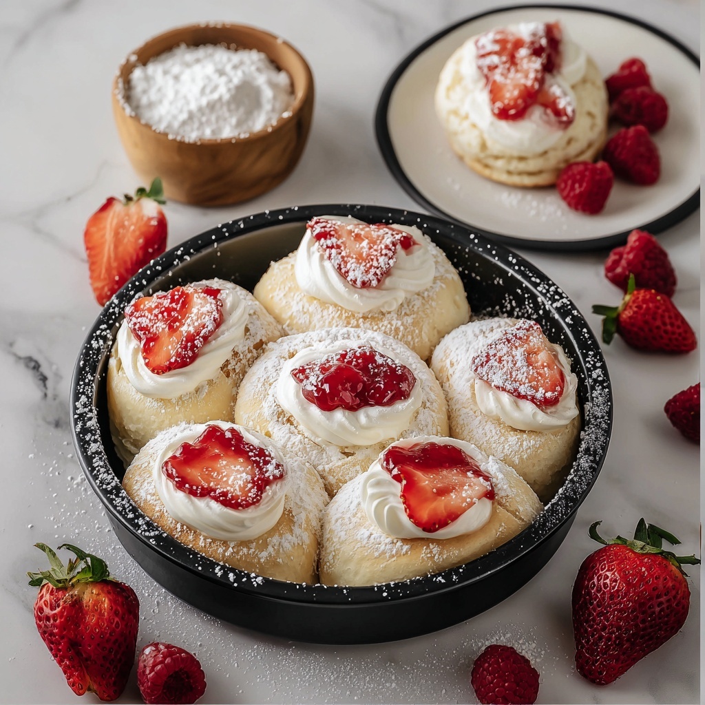 Strawberry Cheesecake Sweet Rolls Recipe - Recipe Image