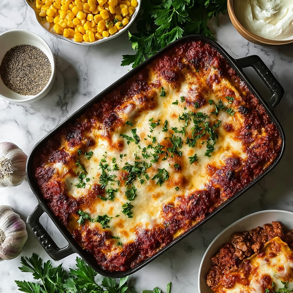 Cheesy Loaded Meatloaf Casserole Recipe - Recipe Image