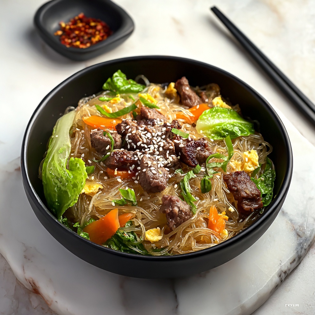 Korean Japchae Noodles Recipe - Recipe Image