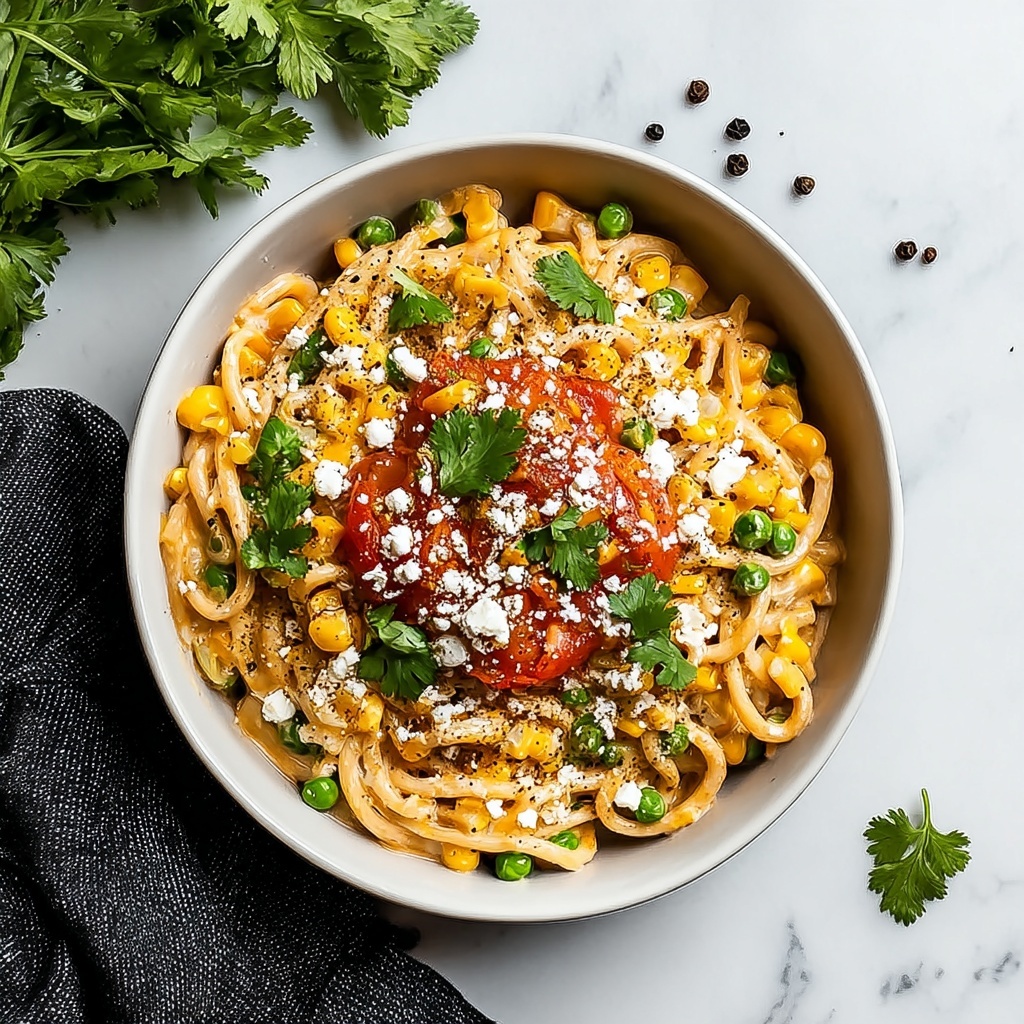 Mexican Street Corn Pasta Salad Recipe - Recipe Image