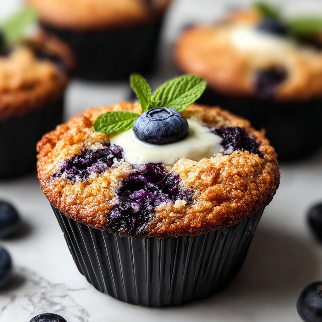 Protein-Packed Blueberry Cottage Cheese Muffins Recipe - Recipe Image