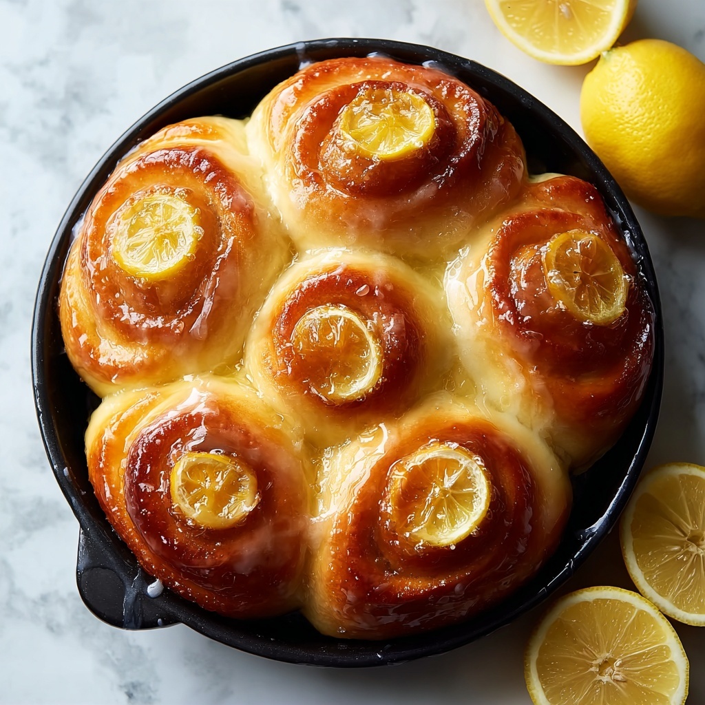 Lemon Sweet Rolls with Lemon Glaze Recipe - Recipe Image