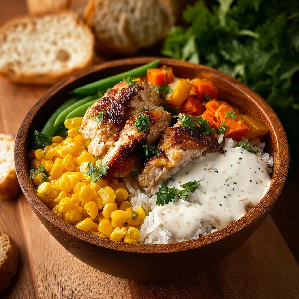 Street Corn Chicken Rice Bowl Recipe - Recipe Image